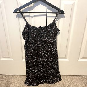 FLORAL WOVEN MINI DRESS